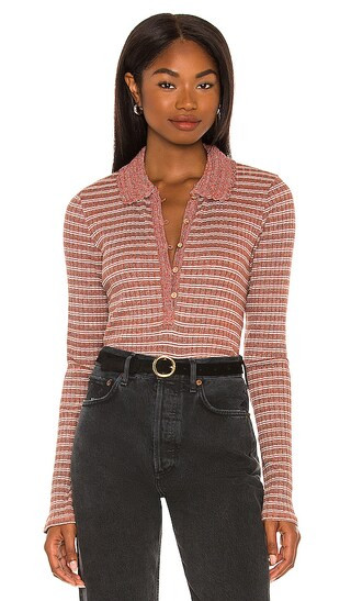 Delilah Top in Rust | Revolve Clothing (Global)