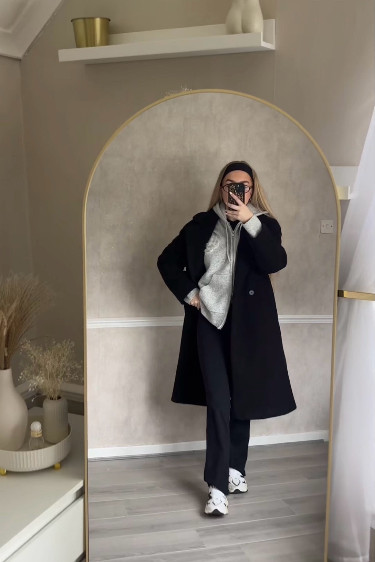 one set three ways🖤

- style, fashion, ootd, co ord, winter, airport , styling , leggings, top, trench coat, cardigan, fur , knit, grey , headbands, glasses 

#LTKstyletip #LTKwinter #LTKuk