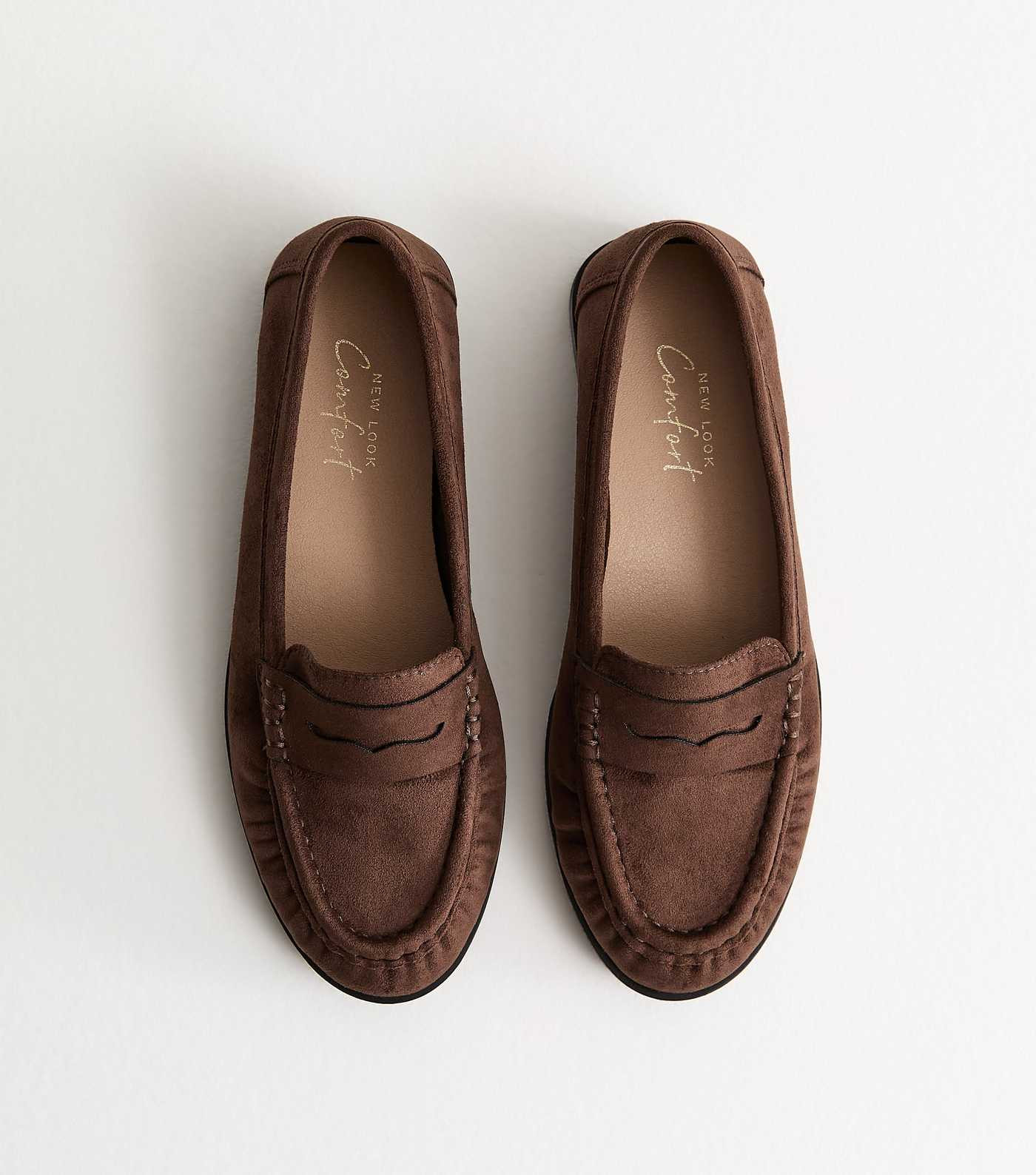 Brown Faux Suede Loafer | New Look | New Look (UK)