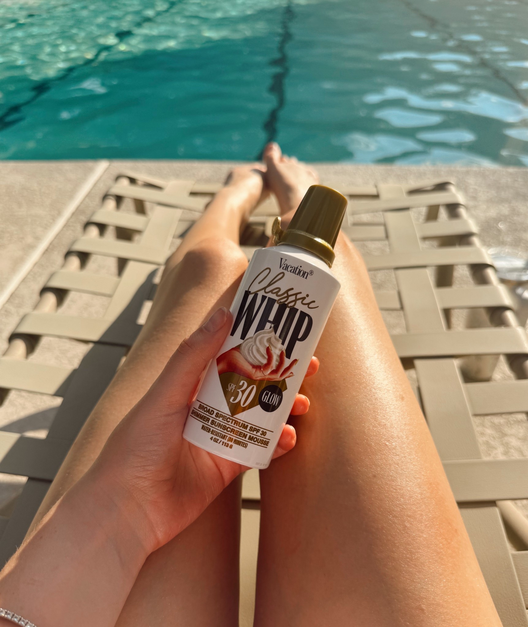 I thought I loved vacations original whipped sunscreen but their glow whipped sunscreen has stolen my heart 😍 it goes on amazingly like the original but has a beautiful subtle gold shimmer that looks so pretty in the sun ☀️ 

Spf Vacation classic whip broad spectrum sunscreen swim


#LTKSwim #LTKBeauty #LTKSeasonal