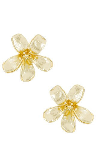 SHASHI Tina Drop Earring in Metallic Gold. | Revolve Clothing (Global)