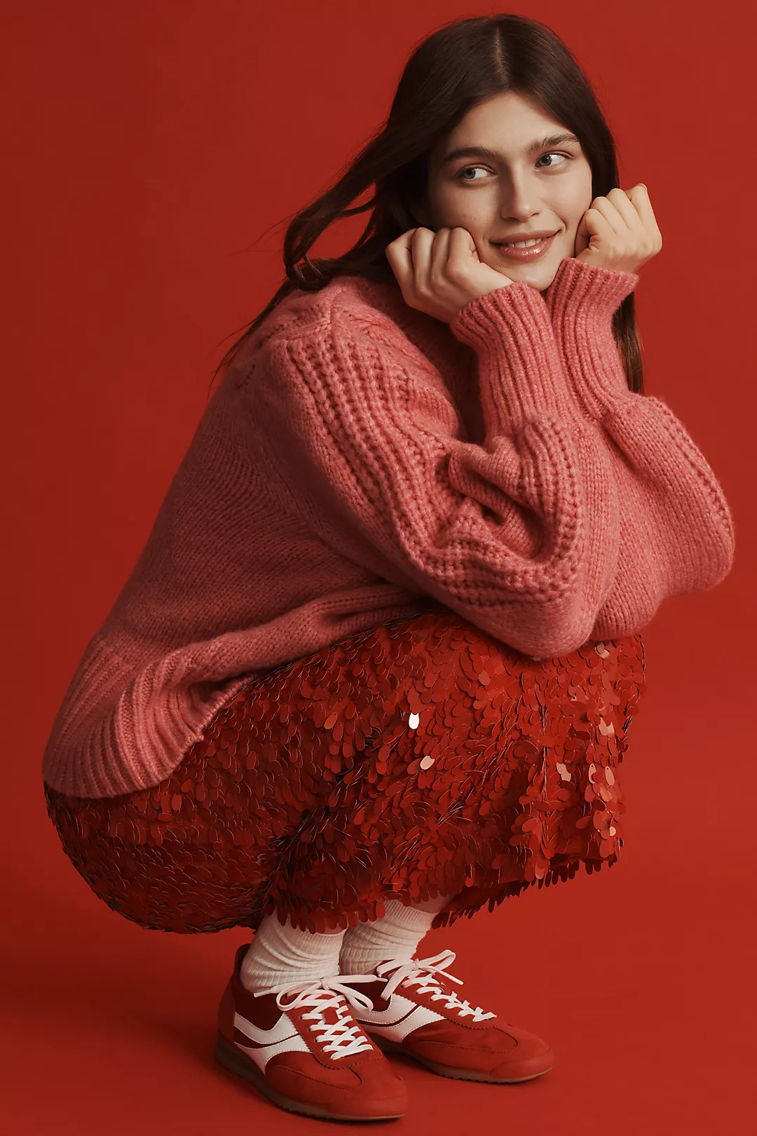 Maeve Balloon-Sleeve Crew-Neck Sweater | Anthropologie (US)