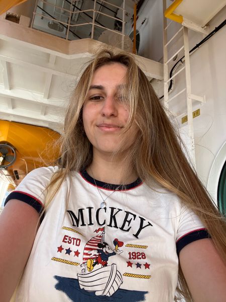 Cute Captain Mickey tees from CottonOn! Had to have one for my Disney Cruise! 🚢🐭⚓️💙✨

Ig: @jkyinthesky & @jillianybarra

#disney #disneystyle #disneycruise #disneycruiseline #disneywonder #disneywondercruise #disneyaesthetic #disneyvibes #disneygirl #disneyoutfit 

#LTKSeasonal #LTKStyleTip #LTKFindsUnder50