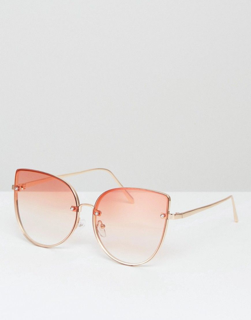 ALDO Gazzada Tinted Lens Sunglasses - Gold | ASOS US