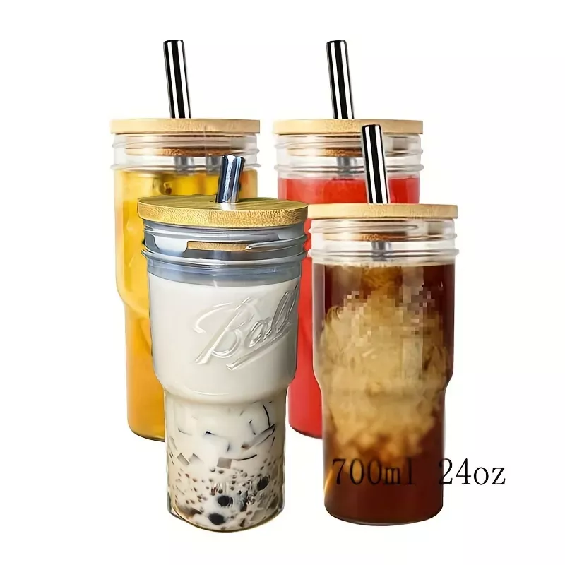 Acrylic Lids For Glass Cups With Lids And Straws Reusable - Temu
