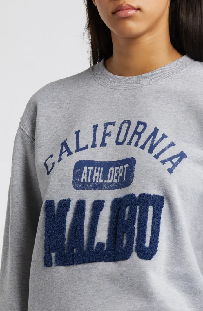 Vinyl Icons Malibu Varsity Graphic Sweatshirt | Nordstrom | Nordstrom