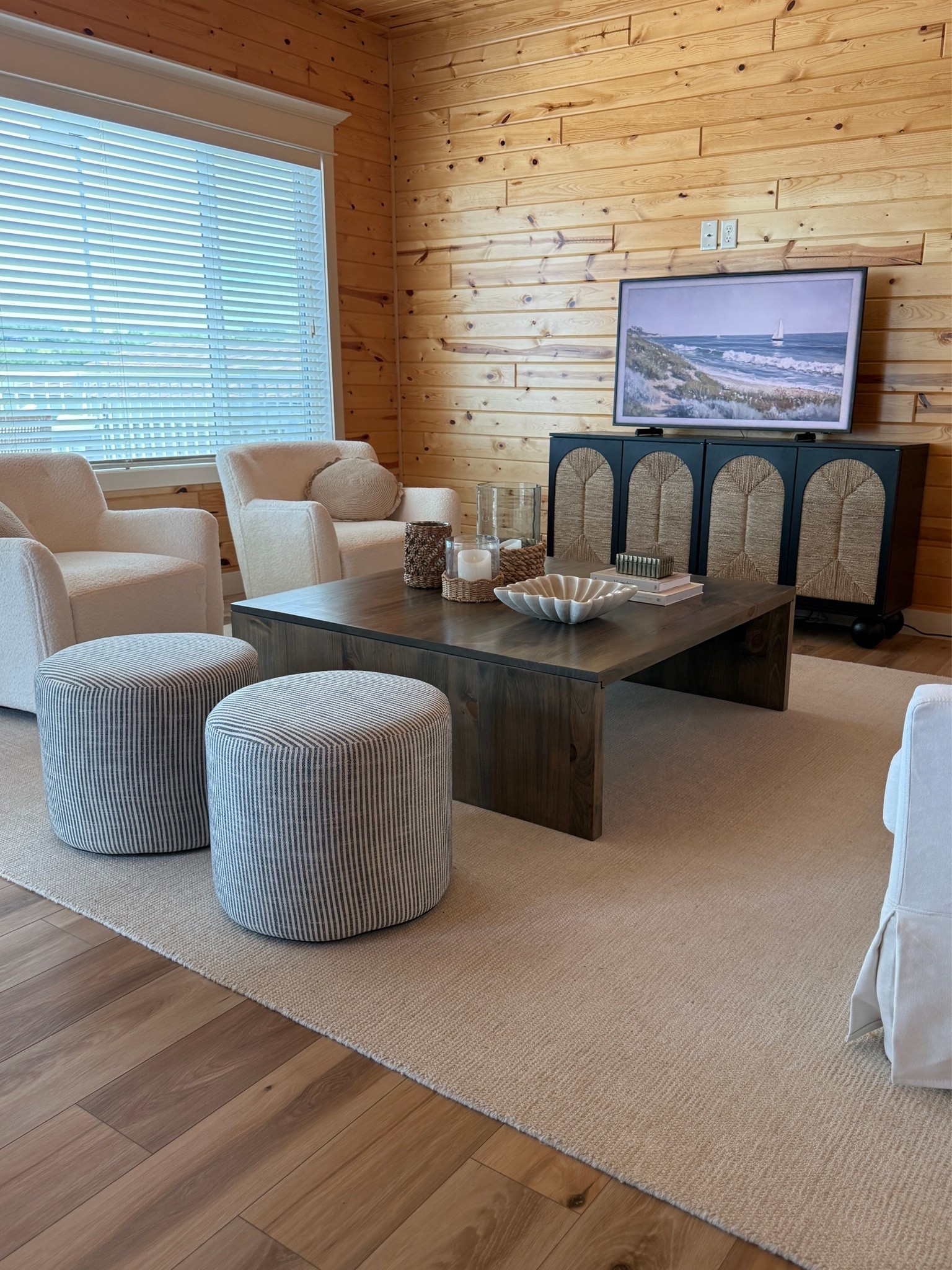 #ad @Wayfair has something for everyone! Shop Wayfair’s Memorial Day Clearance and save up to 70% on home finds. Plus fast & free shipping on orders over $35! Almost our entire lake home is from Wayfair, including these striped ottomans, cabinets, chairs and rug! #WayfairPartner #wayfair

#LTKHome #LTKSaleAlert