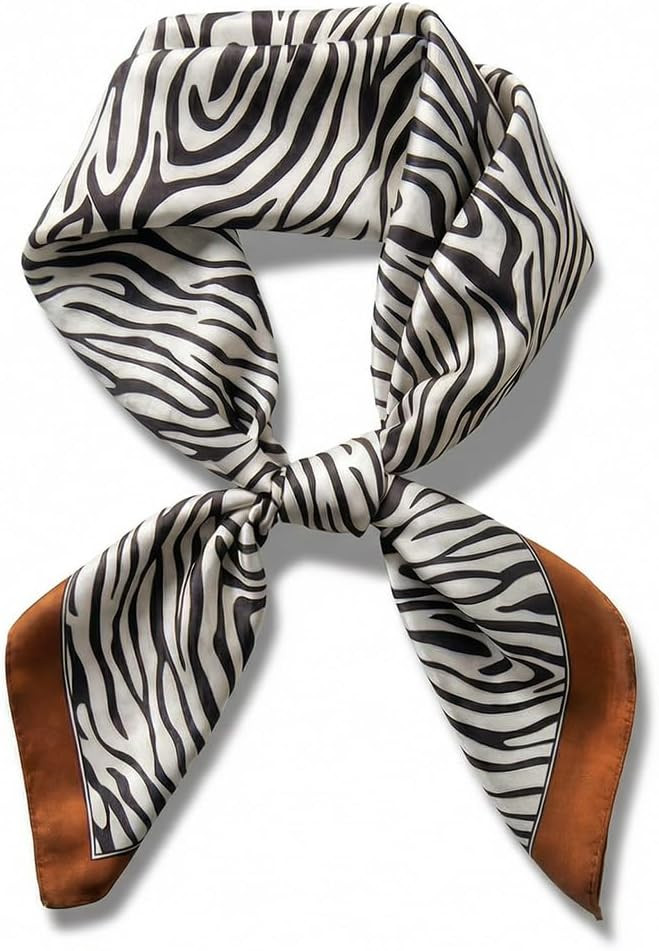 corciova Women’s Square Scarf 27.5 in (70 x 70 cm), Satin-Feel Polyester, Lightweight Fashion Scarf for Hair, Neck and Bag | Amazon (US)