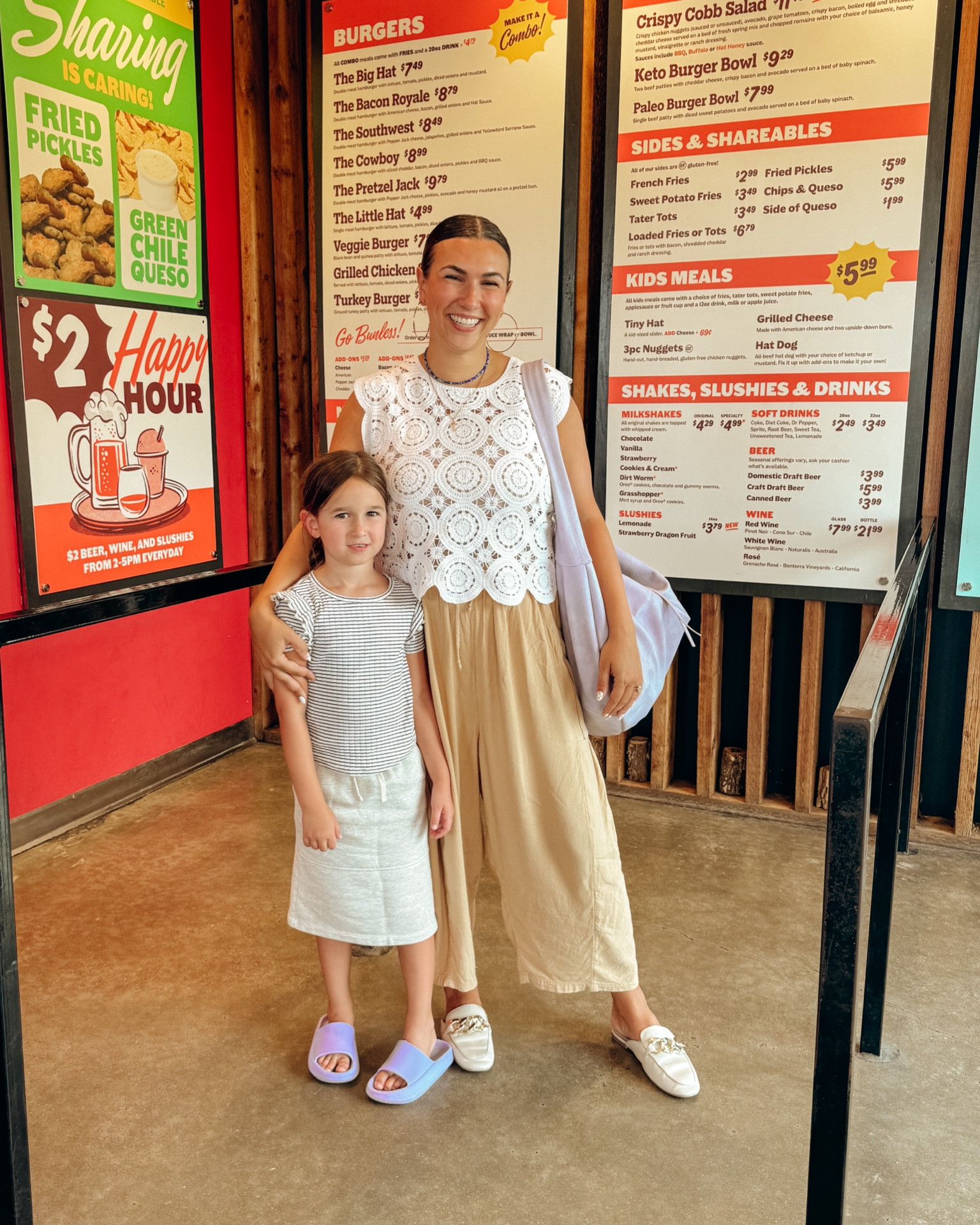 Walmart find - tank is size medium
Crotchet top - Abercrombie / wearing a large
Free people pants - size medium 
Target shoes - sharing this year’s style since mine are old! 
Free people bag 

#LTKMidsize #LTKWorkwear #LTKItBag