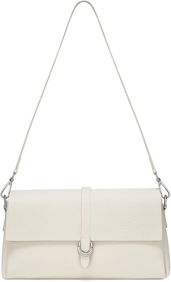 CHUNLI Genuine Leather Clutch Purses for Women Shoulder Bag Trendy Top-Handle Handbags with 2 Adj... | Amazon (US)