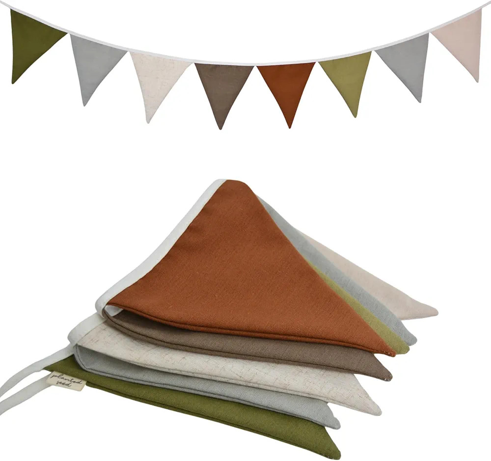 Pennant Banner & Nursery Bunting, Woodland Baby Garland, Hanging Flag Banner for Nursery Decor, C... | Amazon (US)