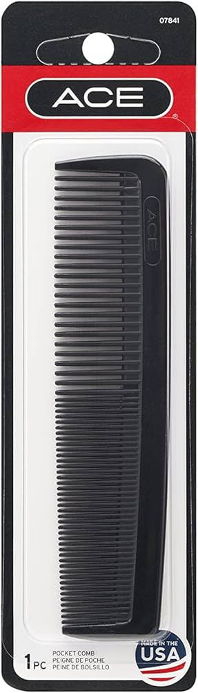 GOODY ACE Hair Comb,5-Inch Fine Tooth Pocket Comb,Black | Amazon (US)