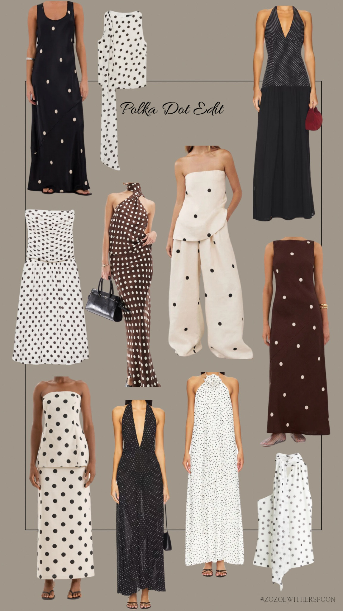 Polka dot edit 


Minimal style, neutral outfits, polka dots, chic style, summer trends, maxi dress, vacation style, European summer

#LTKeurope #LTKstyletip #LTKsummer