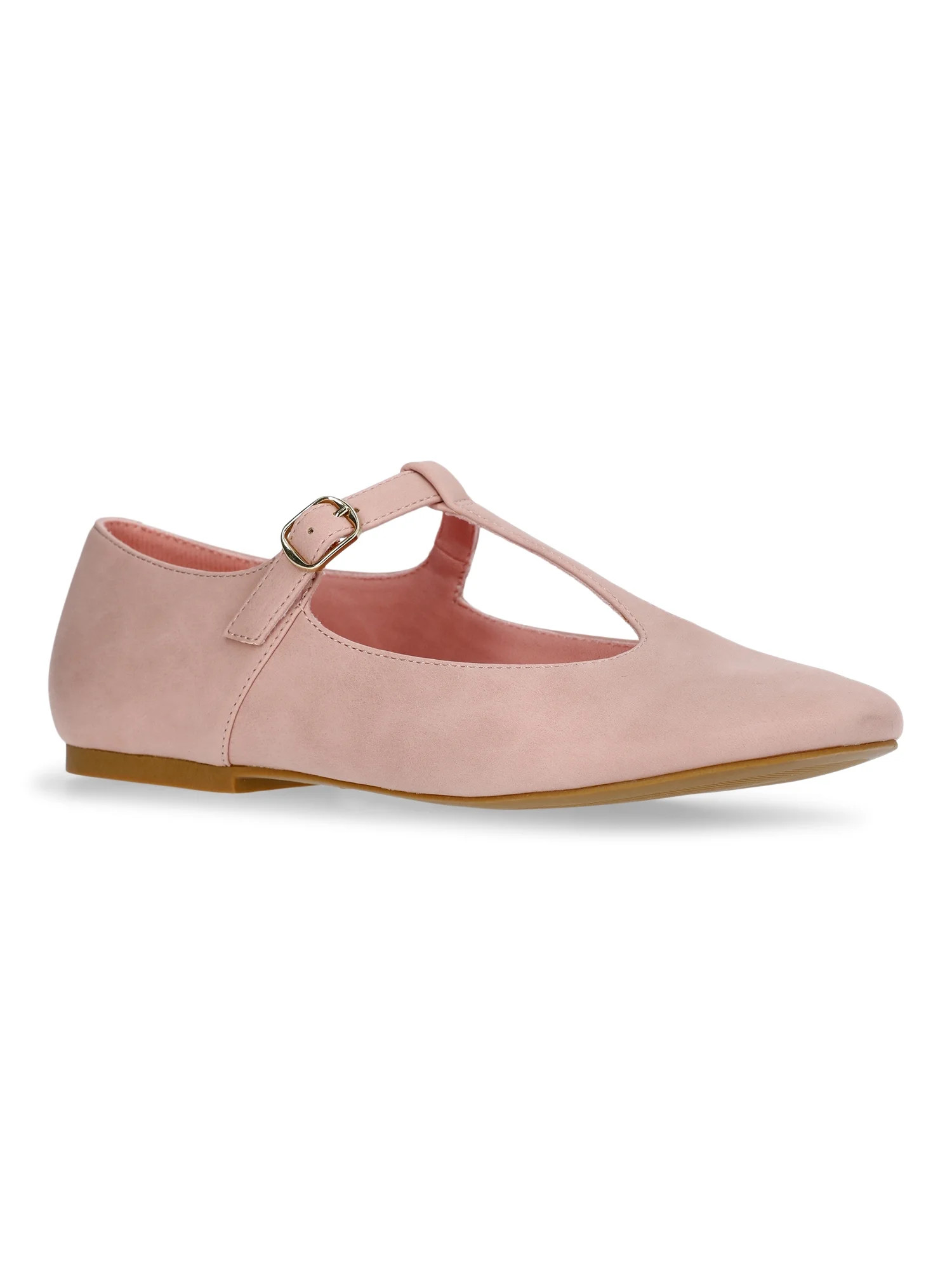 Weekend Academy Girls T-Strap Flats | Walmart (US)
