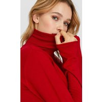 Turtleneck Sweater In Red | Stradivarius (UK)