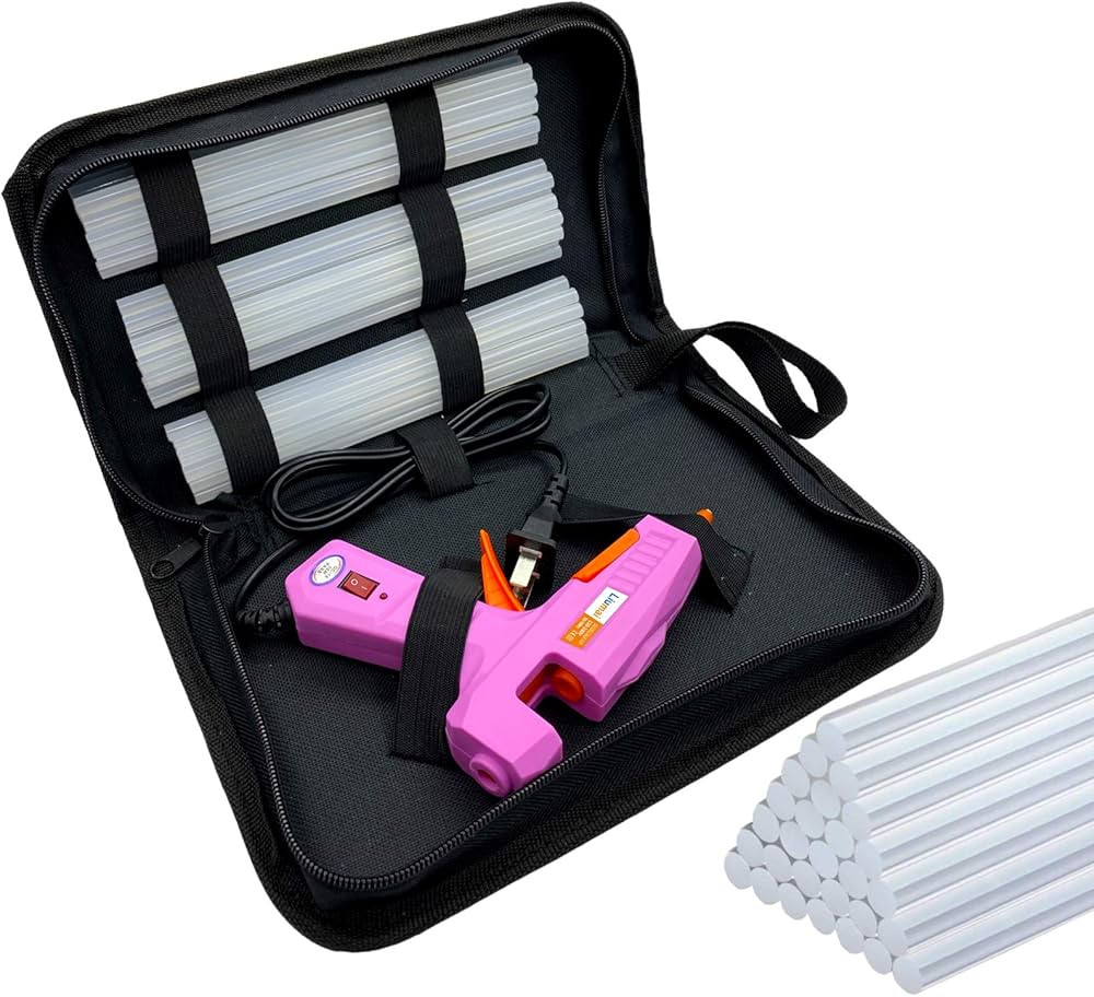 Hot Glue Gun Kit with 30pcs Glue Sticks, Mini Hot Melt Glue Gun with Carrying Case for Crafts, Sc... | Amazon (US)