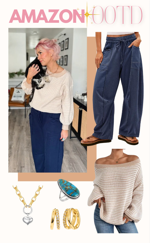 Stylish and comfortable! These pieces are perfect for a relaxed yet chic look. #fashioninspo #ootd #styleinspo Top: Small Pants: Medium 

 #LTKootd #LTKSaleAlert