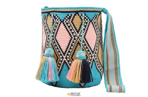 LARGE Wayuu Mochila Bag With Tassels  Handwoven Crochet | Etsy | Etsy (US)
