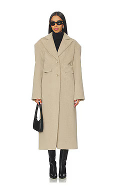 LAMARQUE Aaliyah Coat in Beige from Revolve.com | Revolve Clothing (Global)