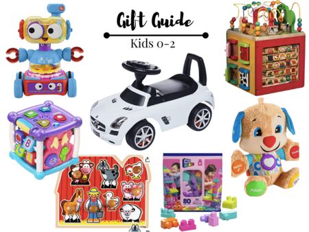 Gift Guide for kids aged 0-2! These are items that all 3 of our children are obsessed with! All on #amazon #giftguide #kids #toddler #toys 

#LTKGiftGuide #LTKHoliday #LTKCyberweek