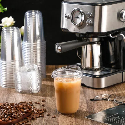 50 Sets Clear Plastic Coffee Cups With Sip Lids, Disposable Plastic PET Crystal Cups For Iced Coffee, Smoothie, Cold Beverage, Drink Shops And Party C | Wayfair North America