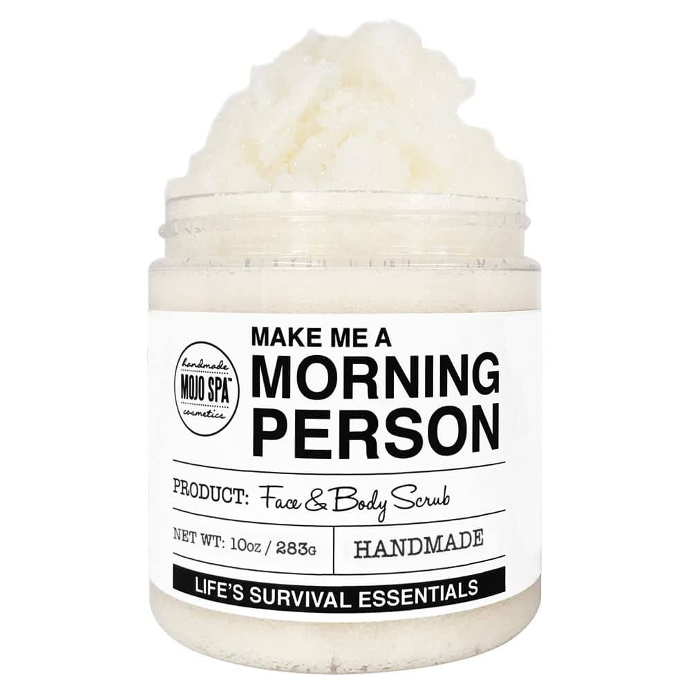 Mojo Spa Make Me a Morning Person Face and Body Scrub for Women and Men, Deep Moisturizing Facial... | Amazon (US)