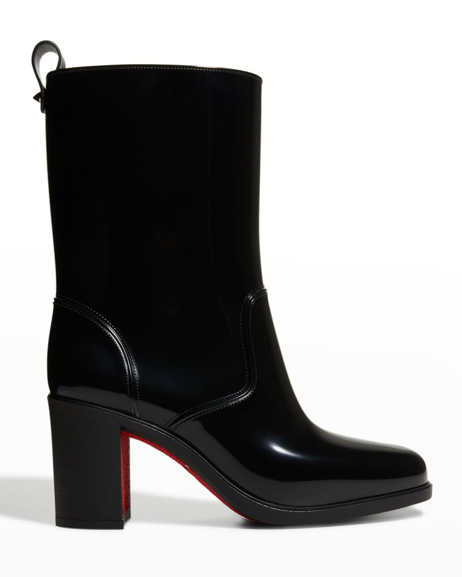 Christian Louboutin Loubirain Calf-High Boots | Neiman Marcus