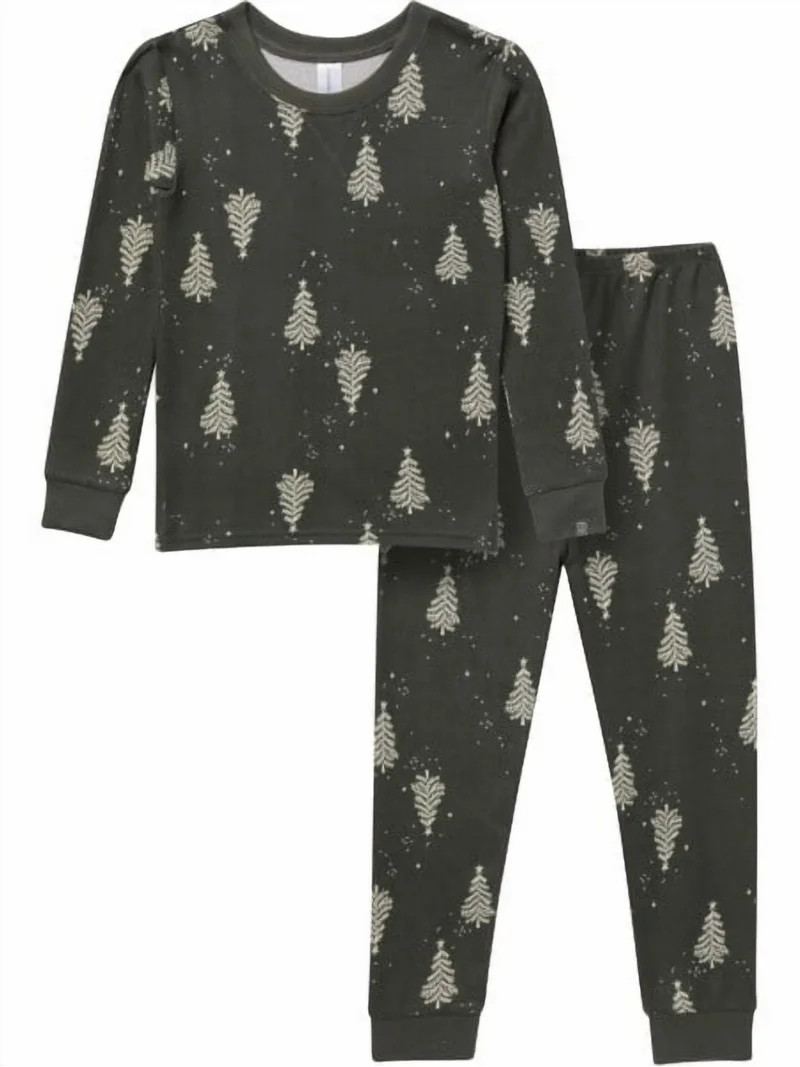 Modern Moments by Gerber Toddler Neutral Footless Pajama Set, Sizes 12 Months - 7 Kids - Walmart.... | Walmart (US)