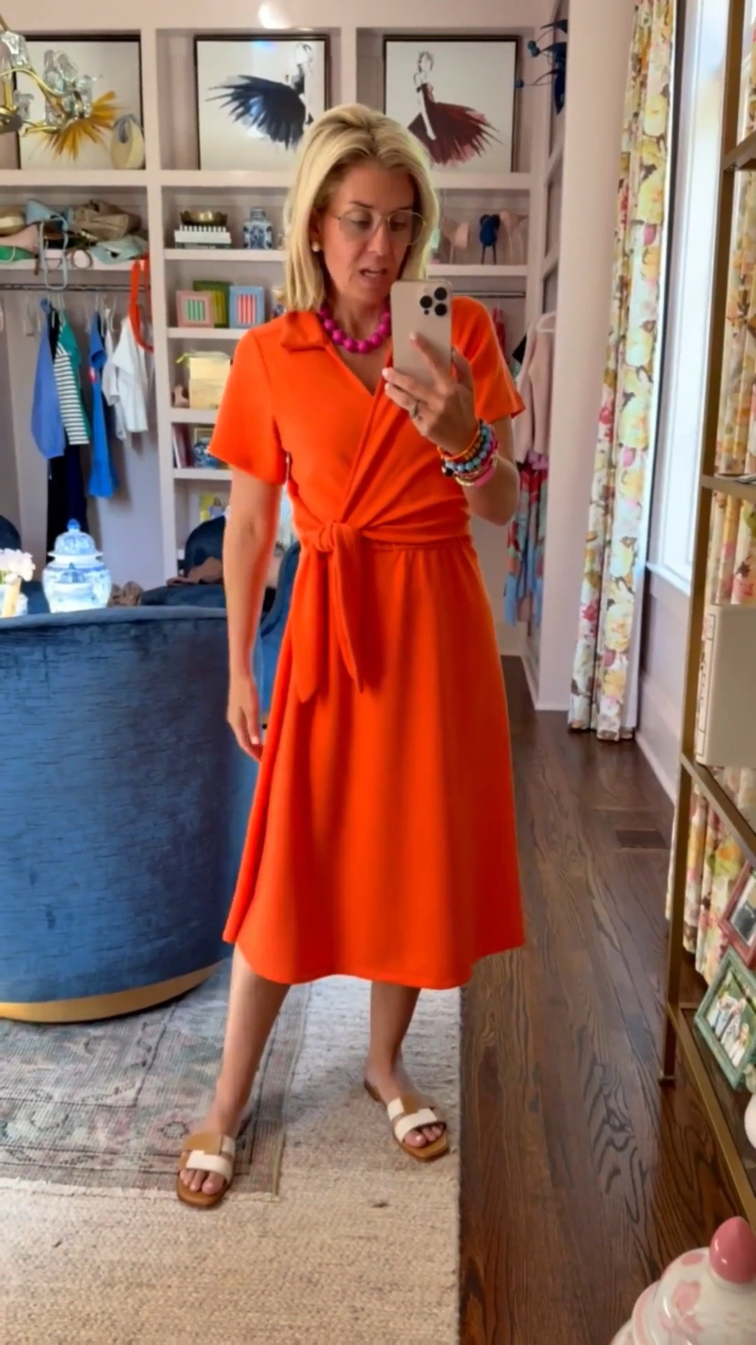 Can you say Go Big Orange!! Y’all this dress is air essentials and it’s sooo soft and adorable! I’m in a small & 8 sandal tts. 

*Use my code Catherine20 on A+B
 *Use code my Mixandmatchmadness on Loopy

#LTKSeasonal #LTKOver40 #LTKmomlife