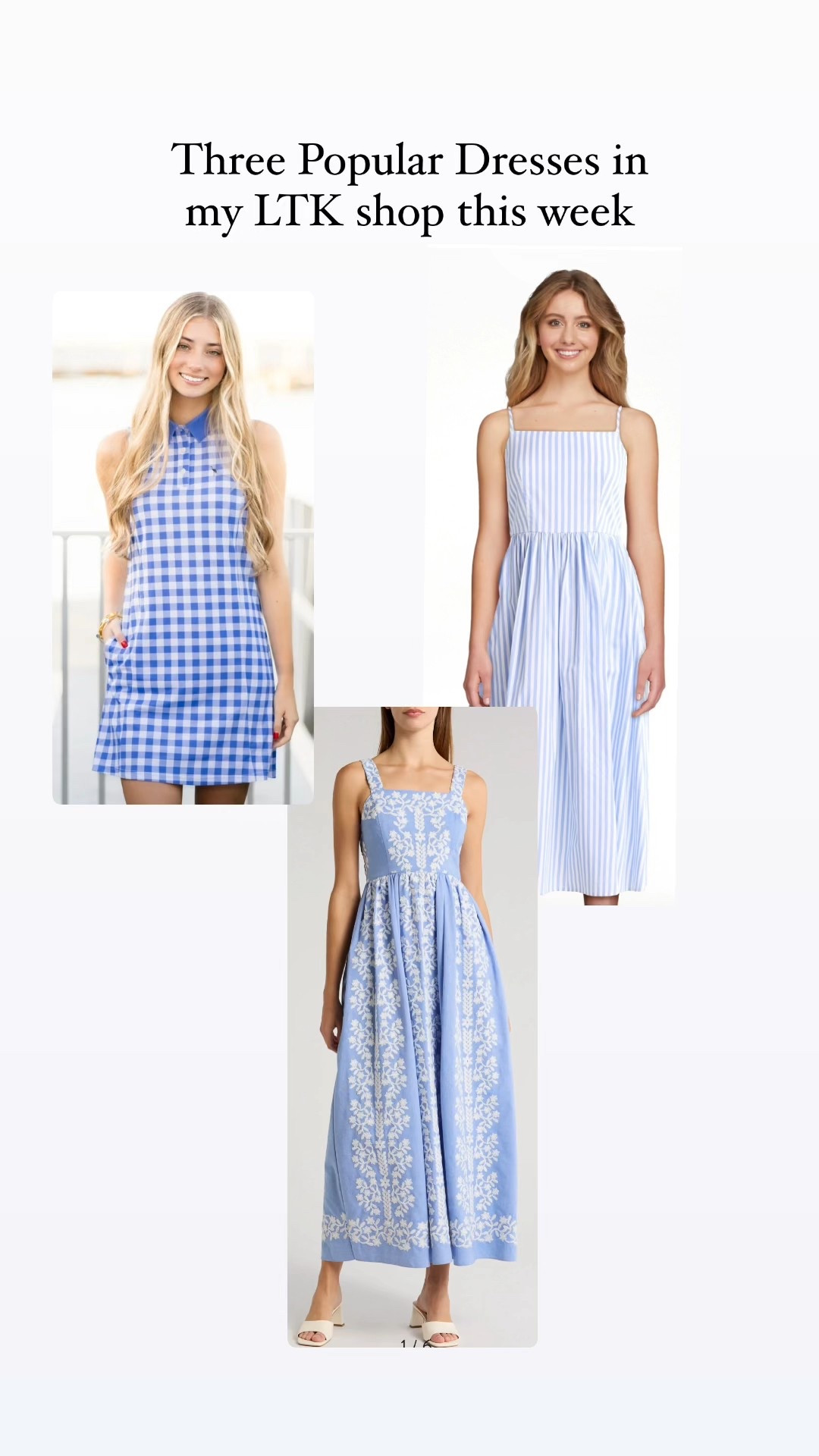 Three popular dresses in my LTK shop this week 

#LTKFindsUnder50 #LTKFindsUnder100 #LTKStyleTip