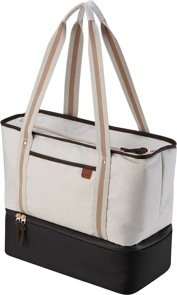 CleverMade Premium Soft Sided Malibu Cooler-Tote, Spacious Top and Bottom Insulated Compartment, ... | Amazon (US)