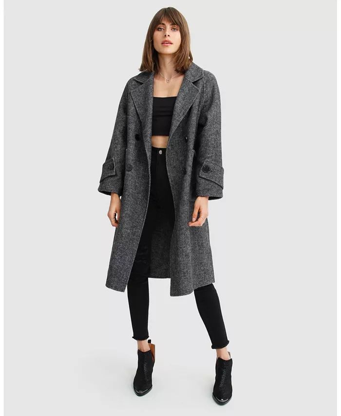 Women Rumour Has It Oversized Wool Blend Coat | Macy's
