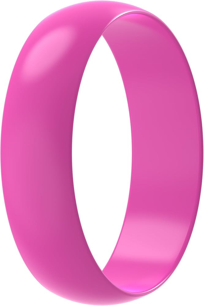 ThunderFit Silicone Wedding Ring for Women - Rubber Engagement Band - Width 5.5mm Thickness 1.5mm | Amazon (US)