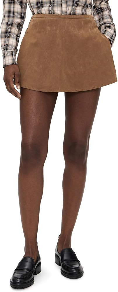 Free People Women's Paradise Found Faux Suede Skort | Amazon (US)