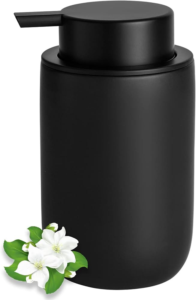 Hand Soap Dispenser for Bathroom Decro, Ceramic Liquid Pump Bottles Refillable Dish Dispenser for... | Amazon (US)