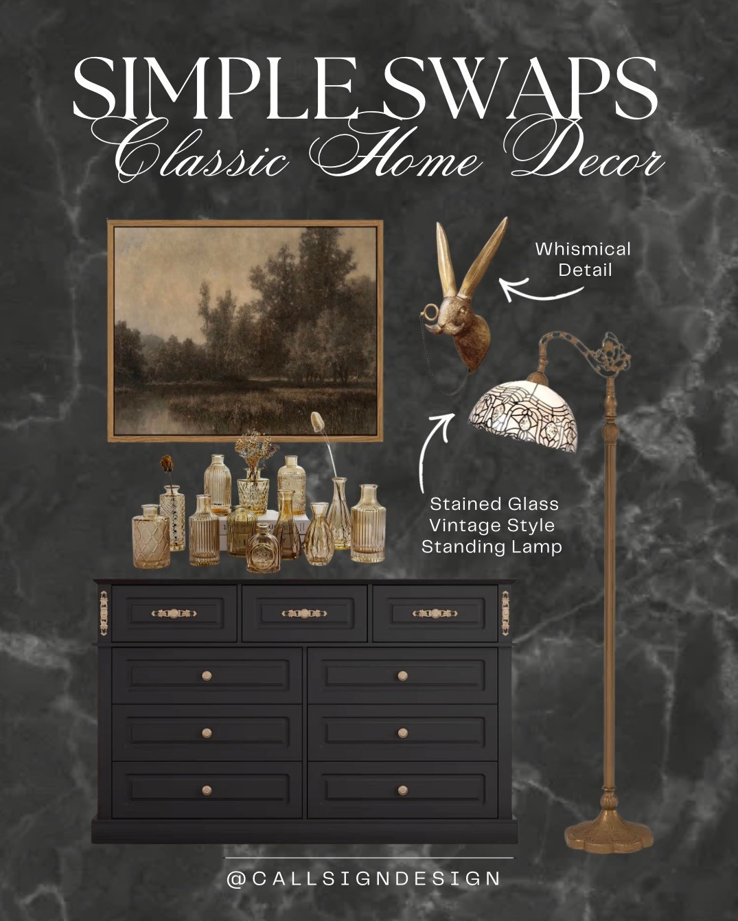 Dark moody decor that leans into depth, shadow, and atmosphere. Rich tones, dramatic accents, and intentional lighting create a space that feels cozy, grounded, and undeniably captivating. 

#MoodyInteriors #DarkDecor #AtmosphericDesign #TimelessStyle #CollectedHome #InteriorInspo #HomeDecor #DesignDetails #callsigndesign