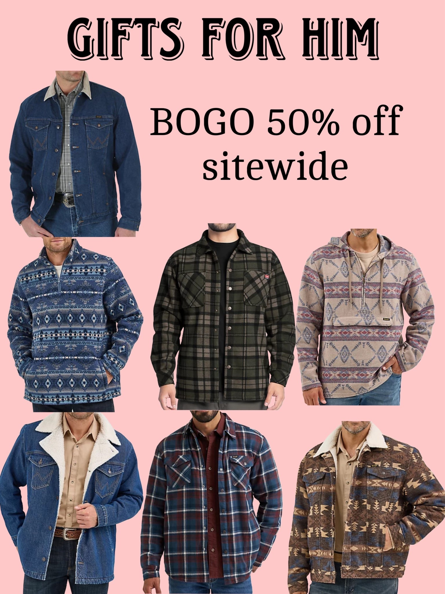 Gifts for him! Mens western outerwear on sale now! 

#LTKCyberWeek #LTKMens #LTKGiftGuide