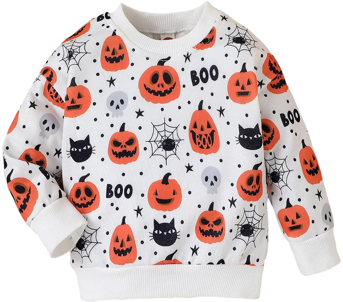 Akyzic Boys Sweatshirts Cotton Long Sleeve Crewneck Pullover Toddler Kids Winter Warm Shirt Sweat... | Amazon (US)