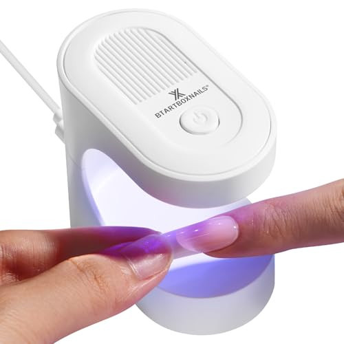 BTArtboxnails Handy Mini Nail Lamp - Fast Cure UV LED Nail Lamp for Gel Nails, 6W Nail Light with 2 Timer for All Gel Polish | Amazon (US)