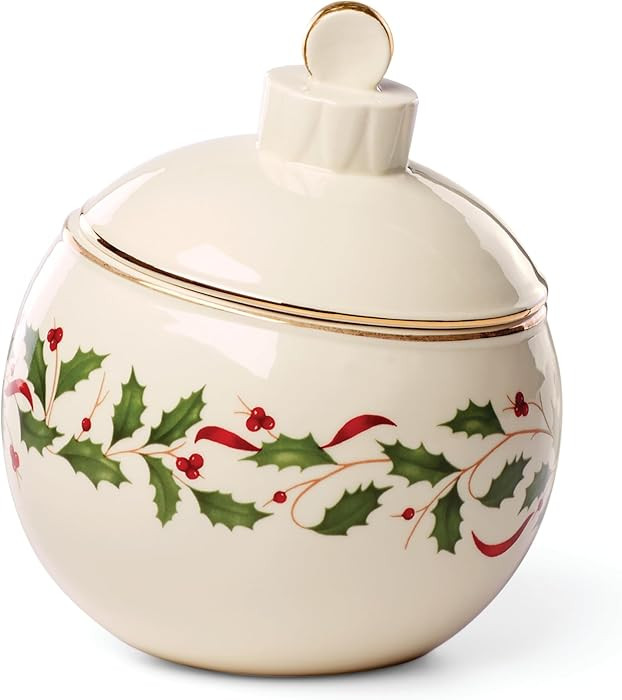 Lenox 890765 Holiday Ornament Candy Jar, Christmas Hosting | Amazon (US)