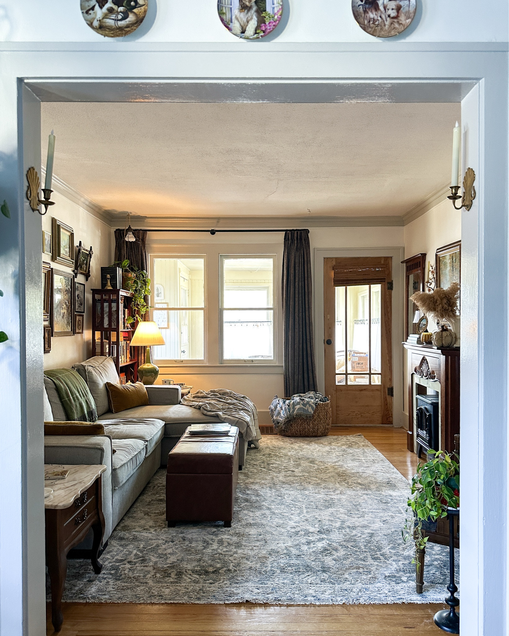 Junie JUE-01 Blue Natural rug from Loloi x Magnolia (Joanna Gaines) 