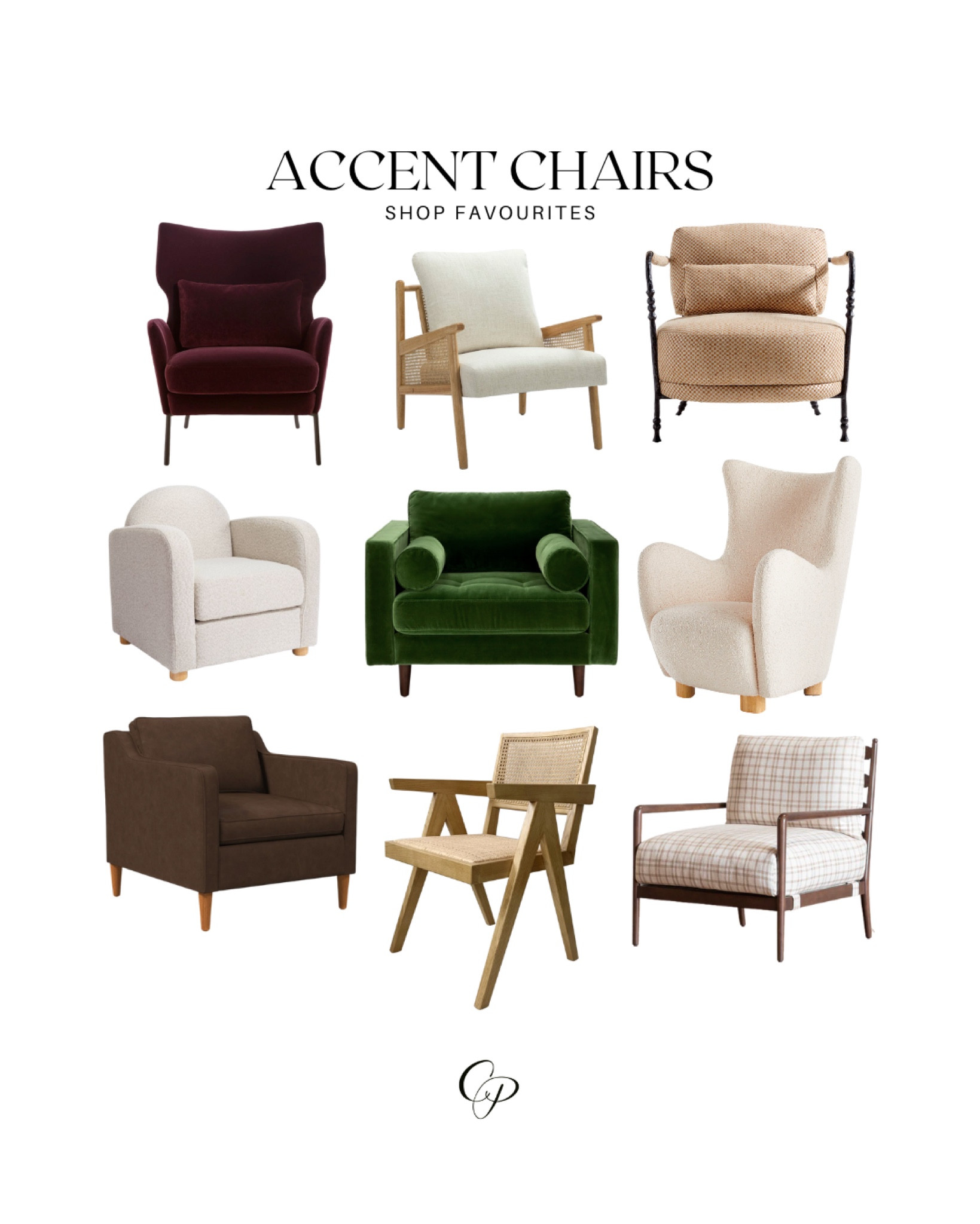 Accent Chairs | Living Room Guide | Interior Design Style | Transitional | Contemporary | Wing Chair | Club Chair | Lounge Chair | Occasional Chair | Velvet | Plaid | Rattan | Elm | Leather | Boucle 

#LTKstyletip #LTKFind #LTKhome