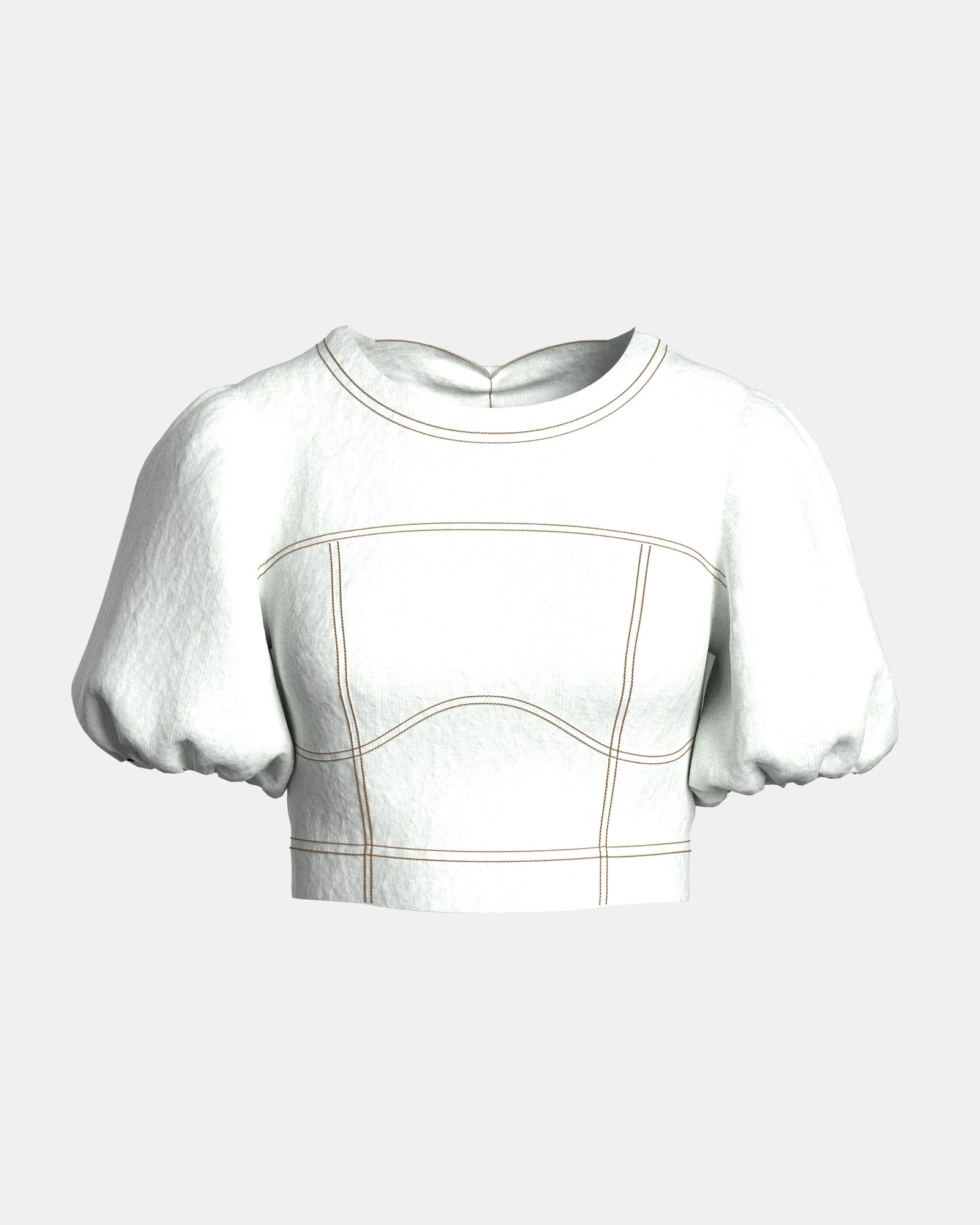 Linen Puff Sleeve Top | JAG (Australia & New Zealand)