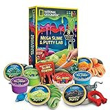 NATIONAL GEOGRAPHIC Mega Slime & Putty Lab Kit - 4 Slimes & 4 Putties Including Magnetic, For Boy... | Amazon (US)
