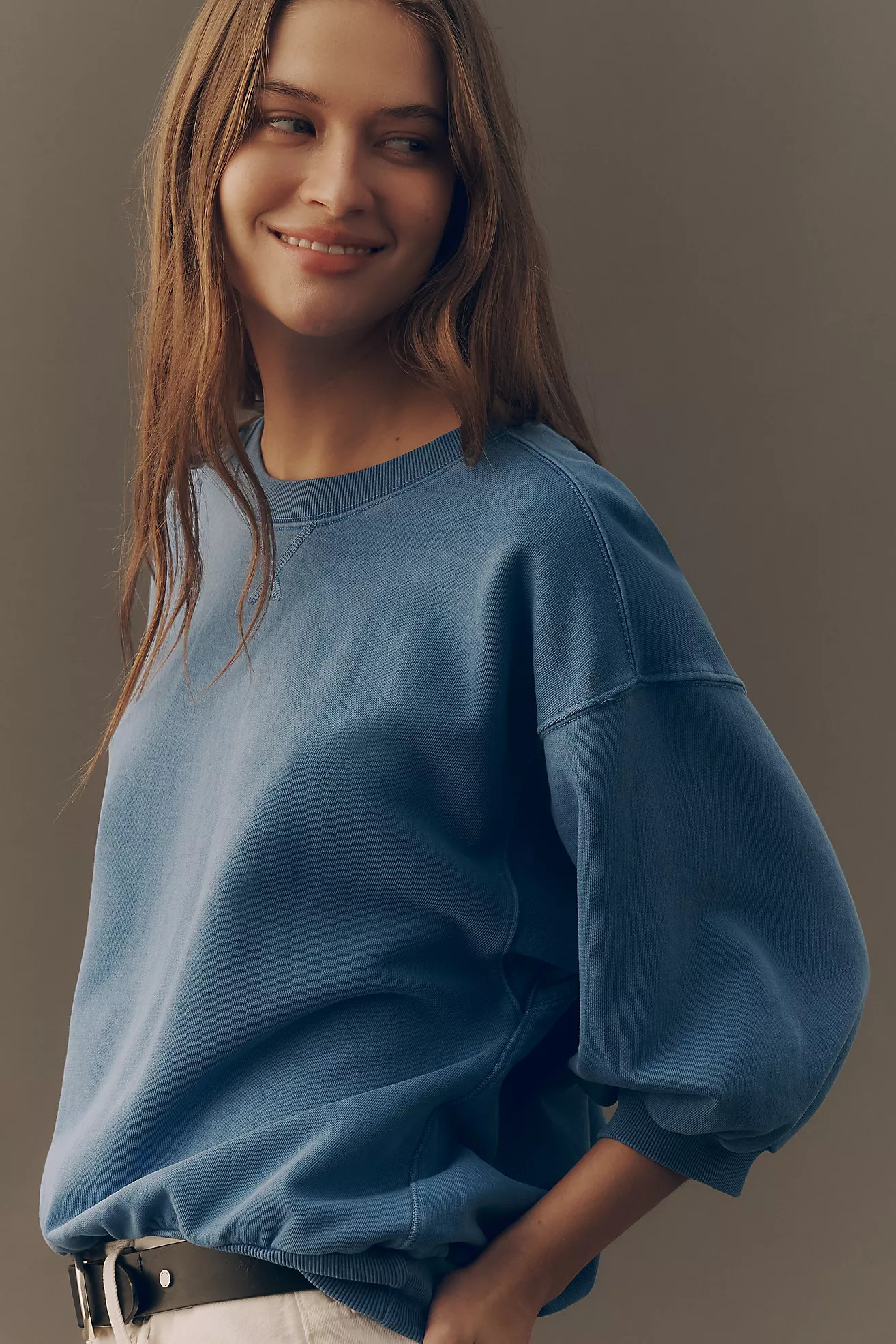 The Niki Bubble Sweatshirt by Pilcro | Anthropologie (US)