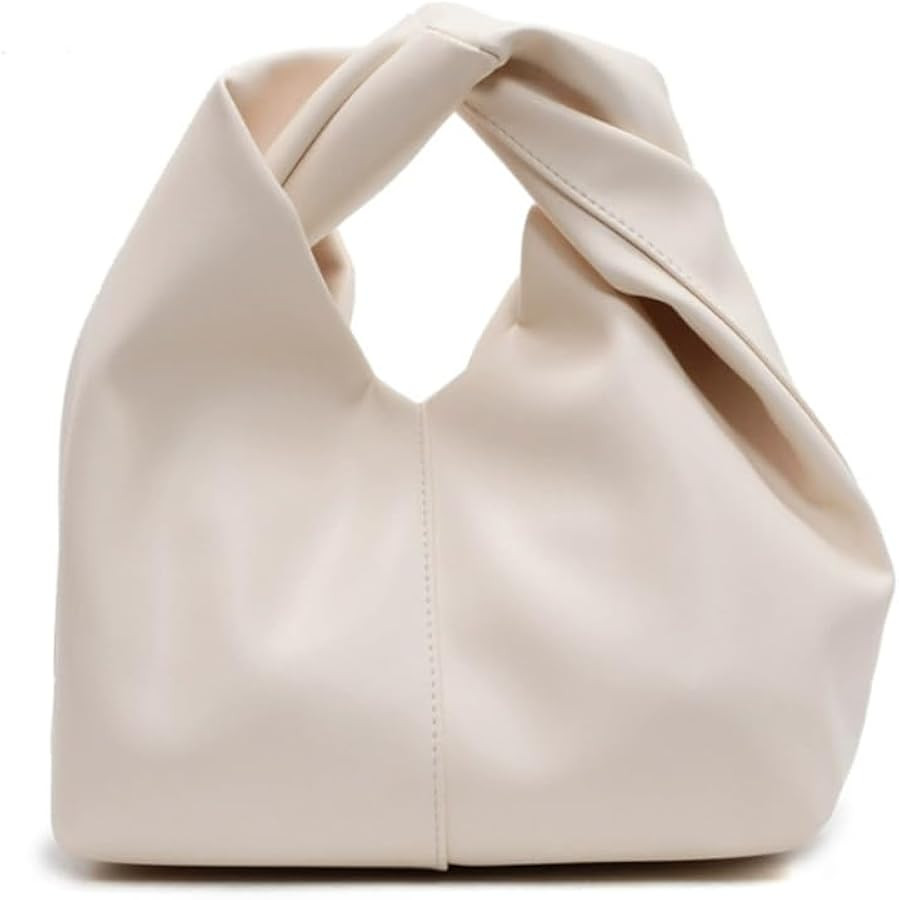 PU Leather Dumpling Pouches Bag for Women, Hobo Top Handle Handbag Mini Soft Clutch Purse | Amazon (US)