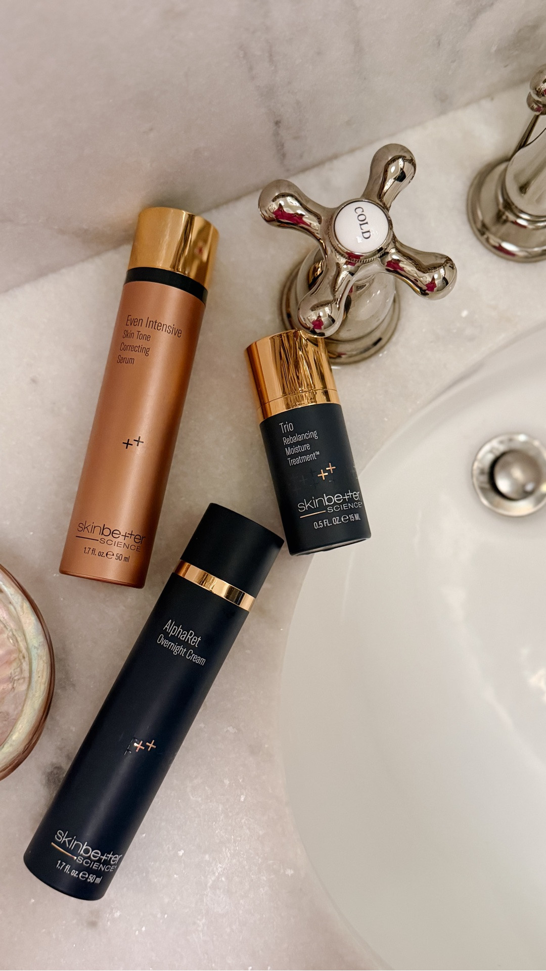 #SkinBetterSciencePartner I’ve been in the beauty industry for over 17 years, so I’ve tried… a lot. Very few products make it into my “repurchase immediately” category, but these three have and they’re all by @skinbetter .

AlphaRet (I’ve used it for almost 10 years!)
Even Intensive for helping improve the look of uneven skin tone.
Trio because my 43-year-old skin loves all the hydration it can get.

One thing I appreciate about SkinBetter Science is that they focus on the science behind their formulas—not just trendy ingredients. The products are effective, gentle, and they’ve truly earned a permanent place in my skincare routine.

If you’ve been here a while, you’ve probably seen these bottles on my bathroom counter more times than you can count. 🤍 #skinbetter #skinbetterpartner

#LTKmorningroutine #LTKgrwm #LTKOver40