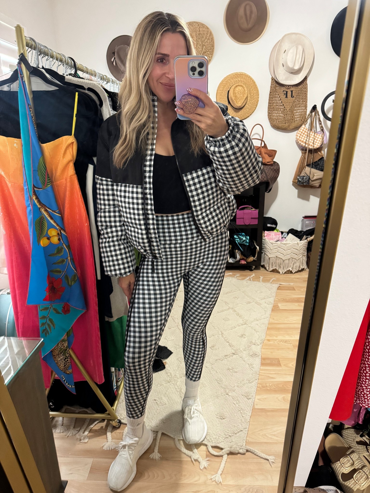 The cutest athleisure fit ever. So many compliments on this set. Runs true to size and wearing a medium in both ! 🏁🏁🏁

#LTKOver40 #LTKootd #LTKActive