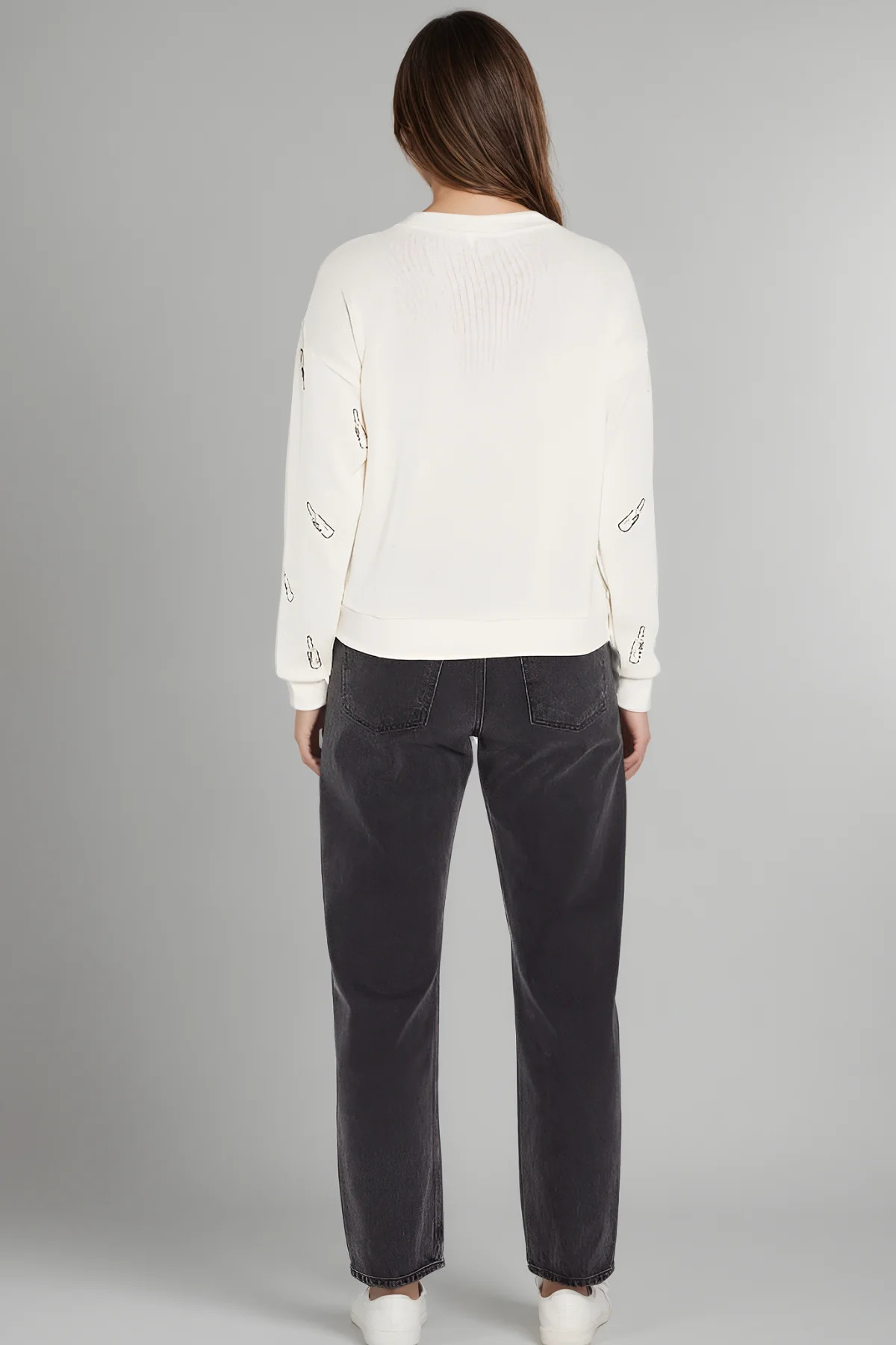 Poppin Bottles Bailey Sweater | Snow White | Wildfox
