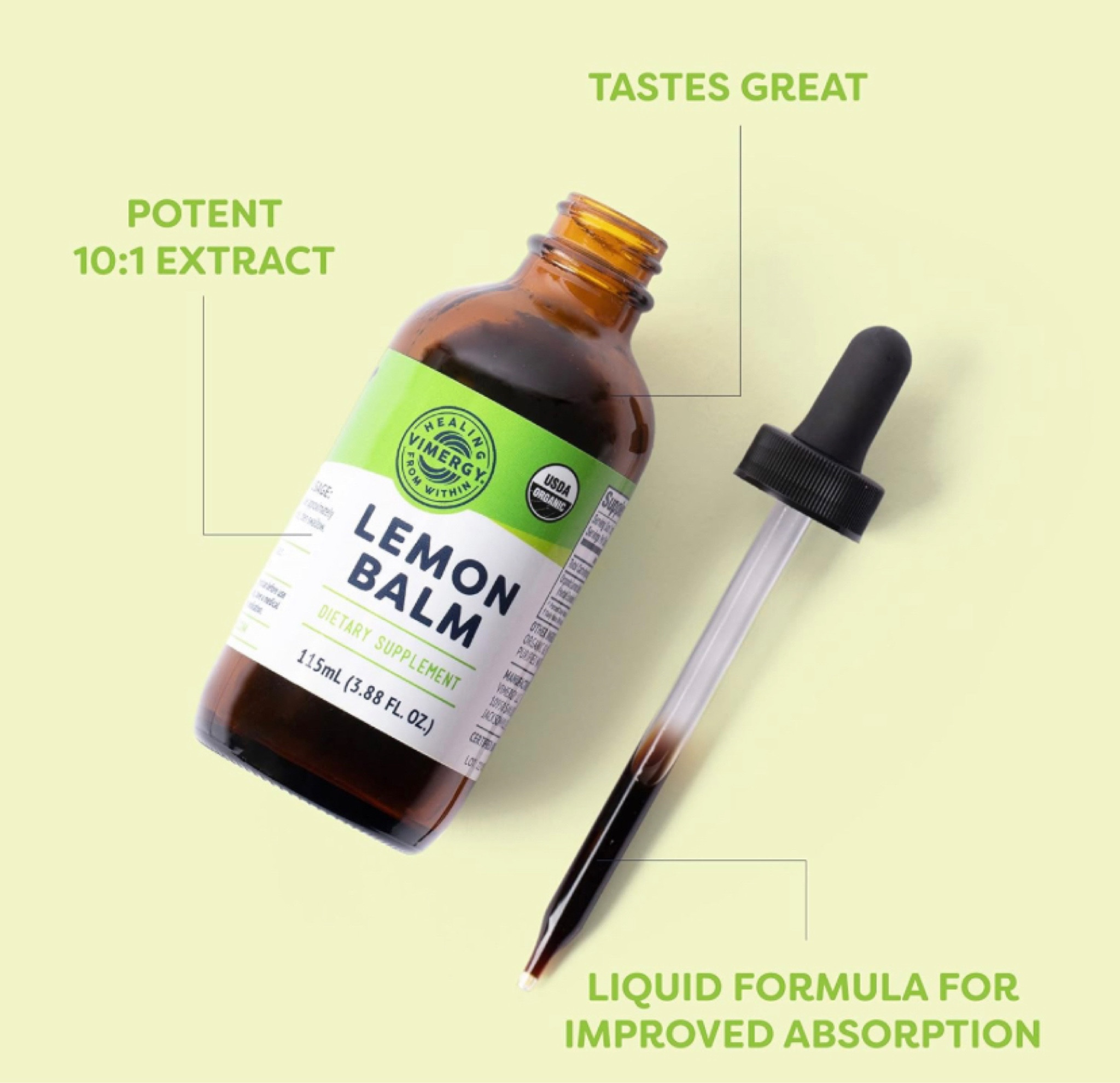 Vimergy USDA Organic Lemon Balm Extract, 115 Servings – Supports Calm and Relaxed Feeling– Relief from Occasional Nervous Tension – Alcohol-Free – Gluten Free, Non-GMO, Kosher, Vegan & Paleo (115 ml) #health #sleep #anxiety  

#LTKbeauty #LTKsalealert #LTKActive